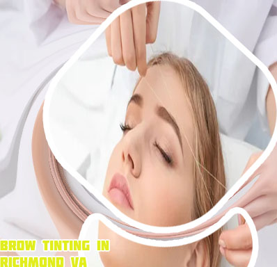 Brow waxing and tinting