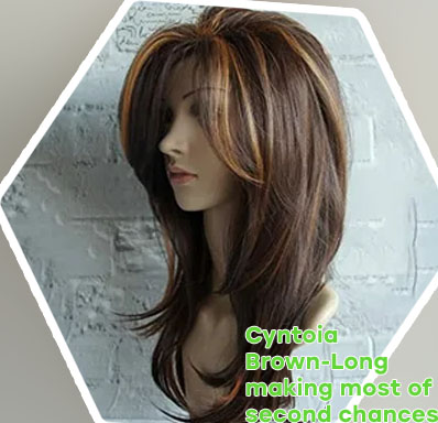 Brown long layered hair