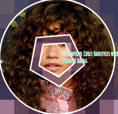 Curly hairstyles with bangs
