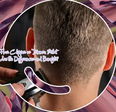 Cutting hair with clippers