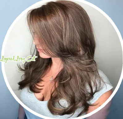 Face layers long hair