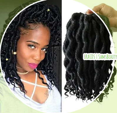 Goddess loc braiding hair