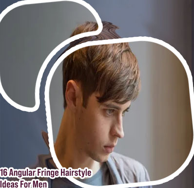 Long fringe haircut male