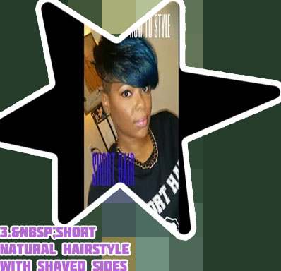 Short black hairstyles with shaved sides and back