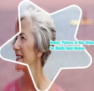 Short haircuts middle aged woman