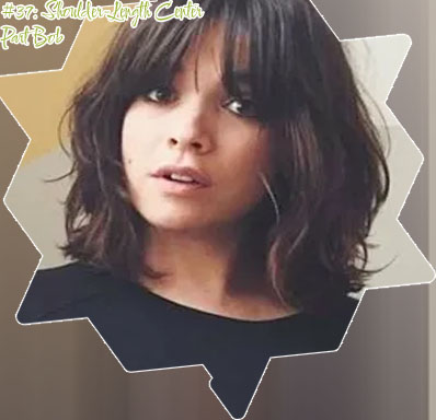 Shoulder length blunt bob